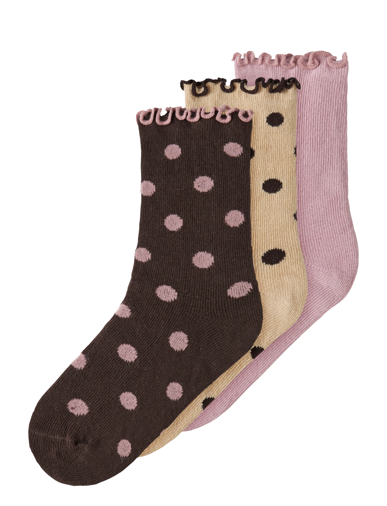 name it NMFNINA 3P SOCK - Teens 140-176 - SESAME / beige