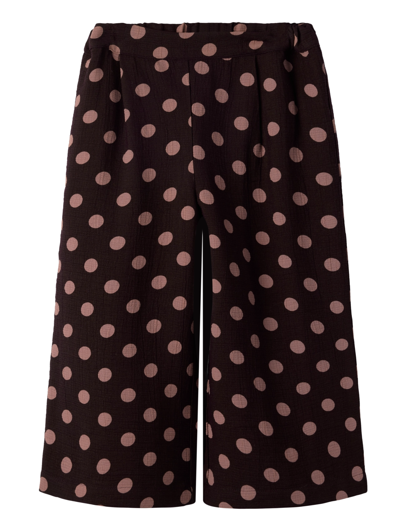 name it NMFNINA WIDE PANT - Tagasi kooli - CHOCOLATE PLUM / brown