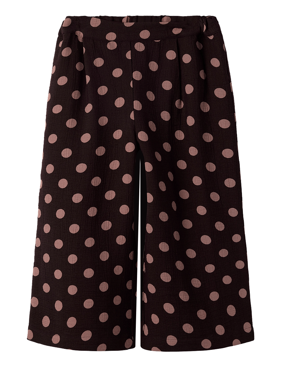 name it - NMFNINA WIDE PANT - beebipüksid - chocolate plum - 0