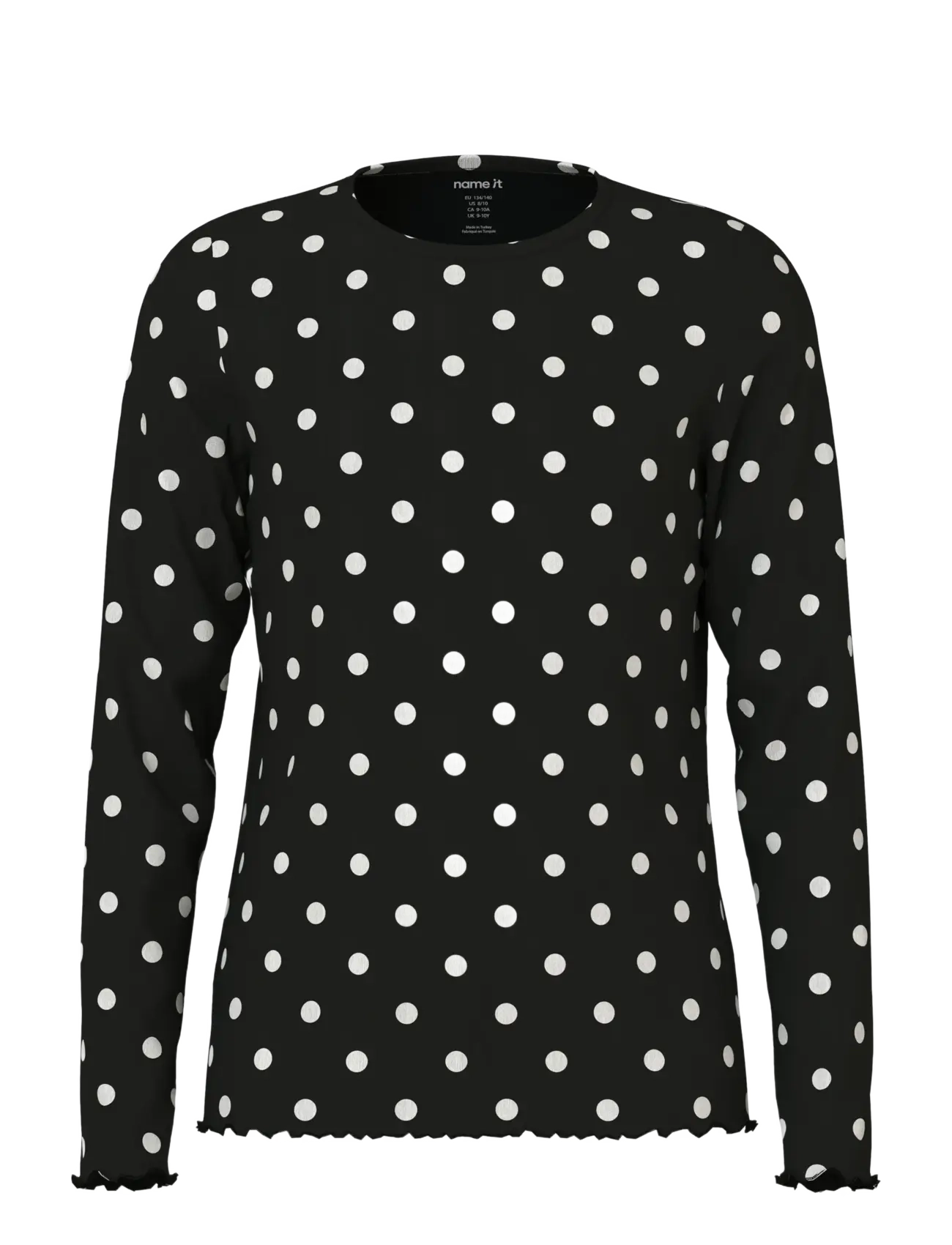 NAME IT Nkfsallie Ls Oberteil Schwarz - 122-128 - Kinder