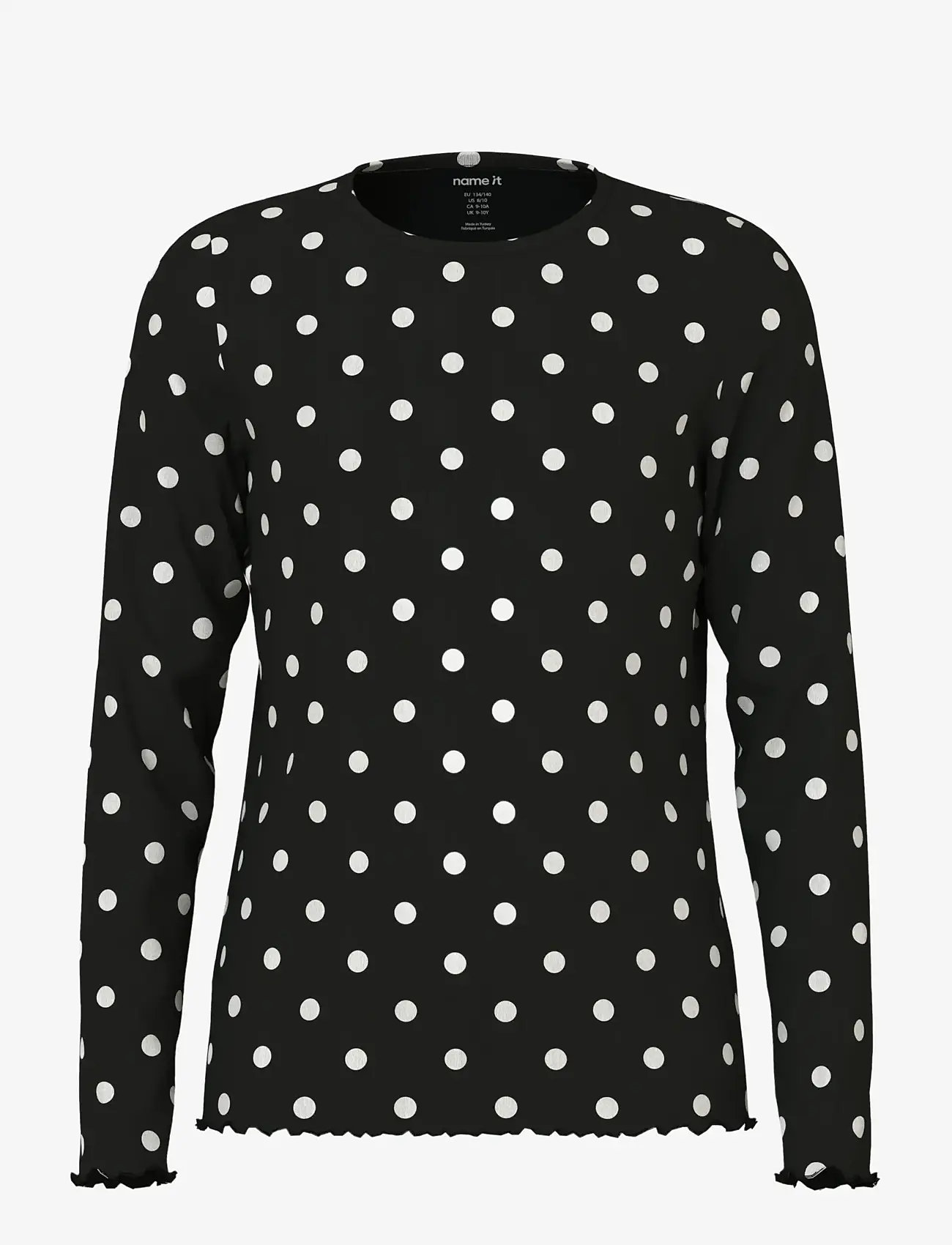 name it - NKFSALLIE LS TOP - langärmelig - black - 1