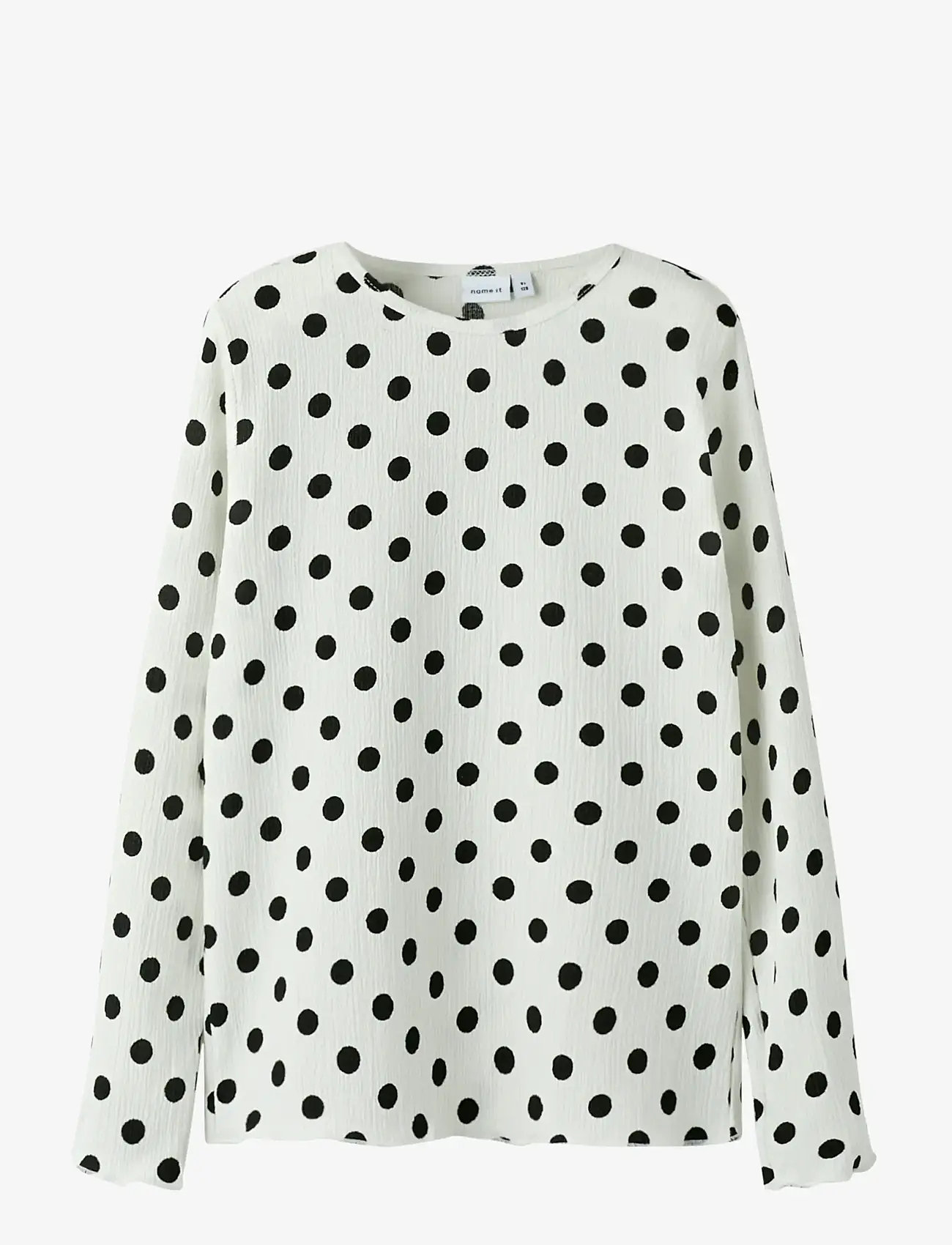 name it - NKFSALLIE LS TOP - langärmelig - cloud dancer - 1