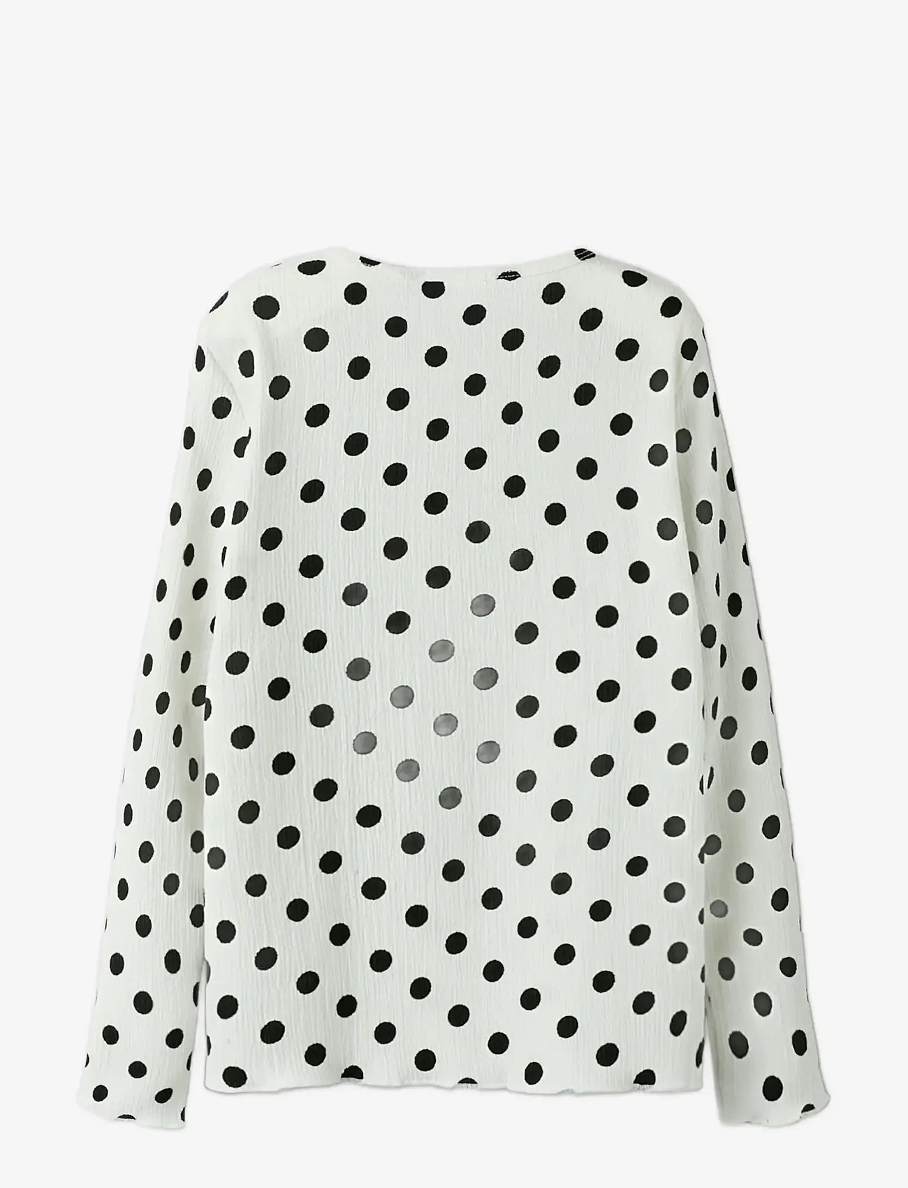 name it - NKFSALLIE LS TOP - langärmelig - cloud dancer - 2