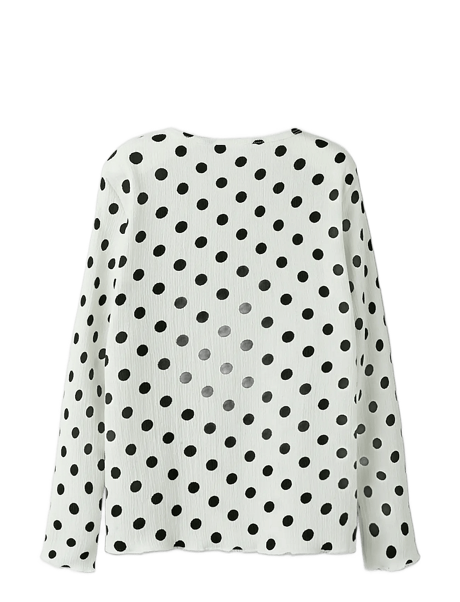name it - NKFSALLIE LS TOP - pikkade varrukatega t-särgid - cloud dancer - 2