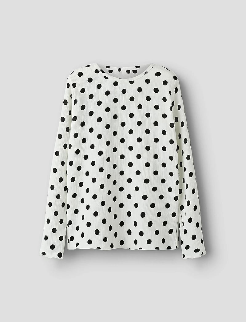 name it - NKFSALLIE LS TOP - langärmelig - cloud dancer - 0