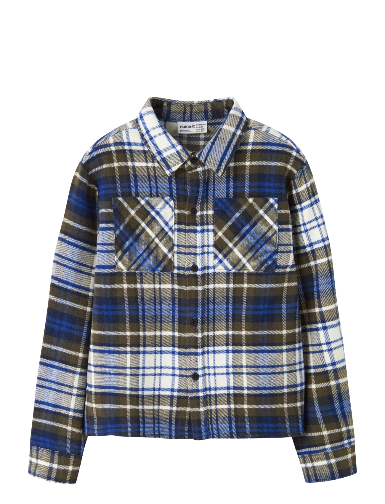 name it NKMNETUL LS OVERSHIRT - Teens 140-176 - OLIVE NIGHT / khaki/green