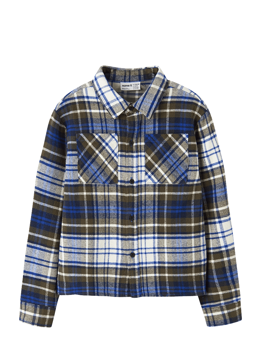 name it - NKMNETUL LS OVERSHIRT - langärmlige hemden - olive night - 0