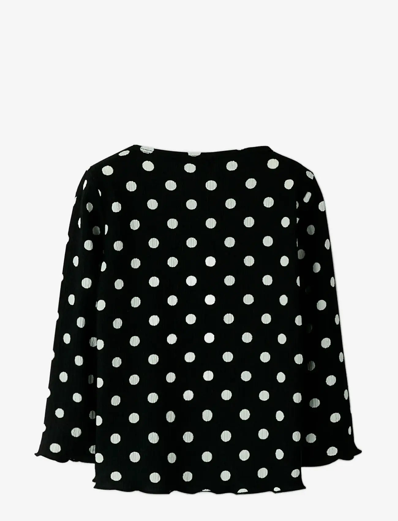 name it - NMFSALLIE LS TOP - langærmede t-shirts - black - 1