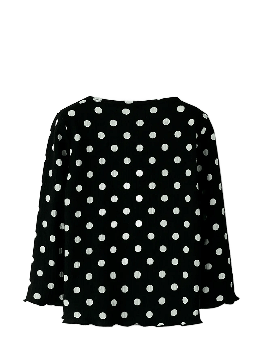 name it - NMFSALLIE LS TOP - pikkade varrukatega t-särgid - black - 2