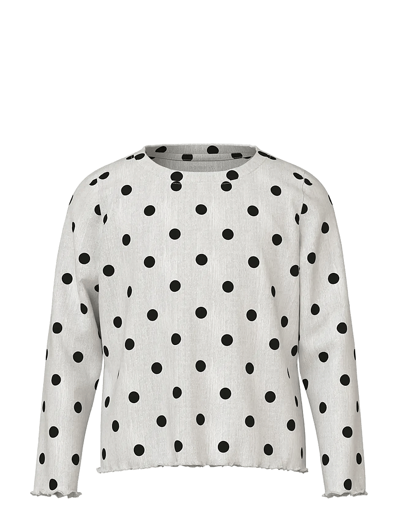 name it - NMFSALLIE LS TOP - lange mouwen - cloud dancer - 1