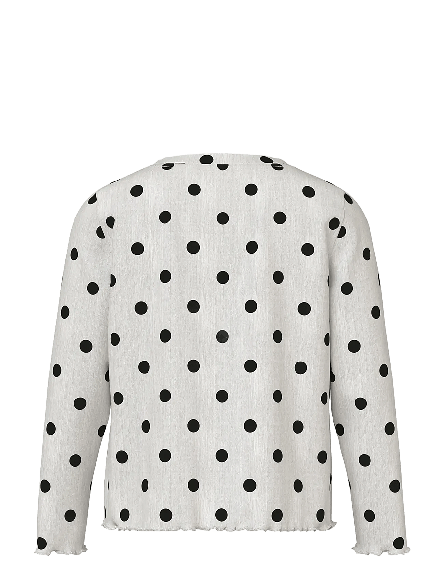 name it - NMFSALLIE LS TOP - langärmelig - cloud dancer - 2