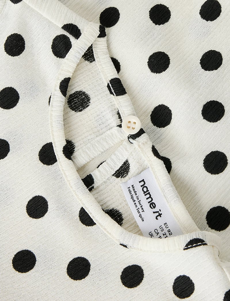 name it - NMFSALLIE LS TOP - langärmelig - cloud dancer - 4