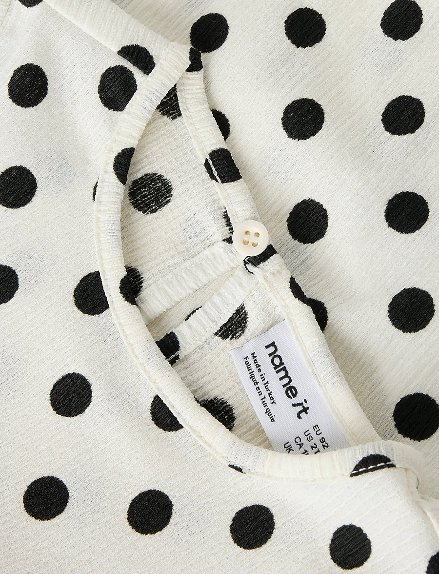name it - NMFSALLIE LS TOP - langärmelig - cloud dancer - 4