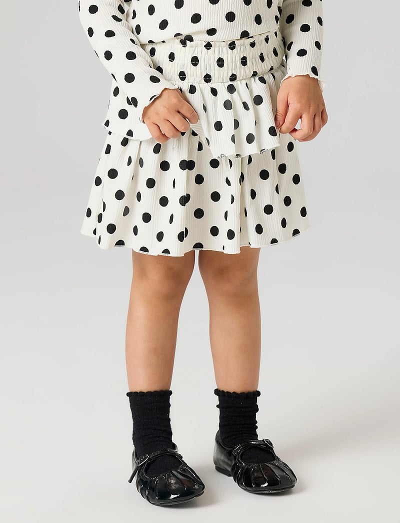 name it - NMFSALLIE SKIRT - korte nederdele - cloud dancer - 3