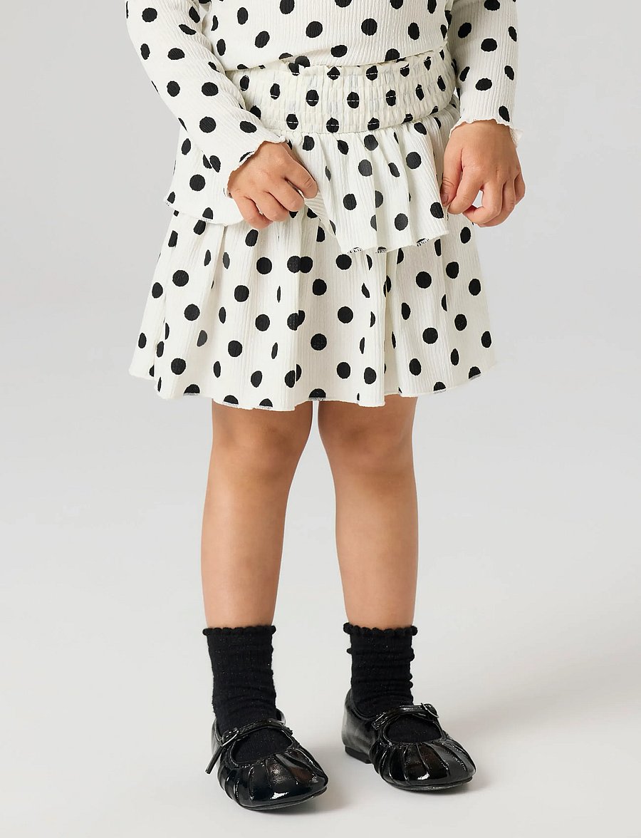 name it - NMFSALLIE SKIRT - stutt pils - cloud dancer - 3