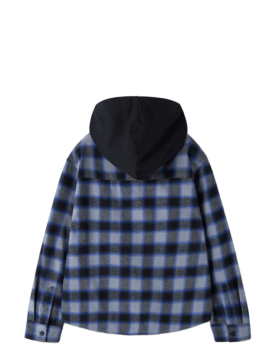 name it - NKMNAVIM LS OVERSHIRT WH - langärmlige hemden - tradewinds - 1