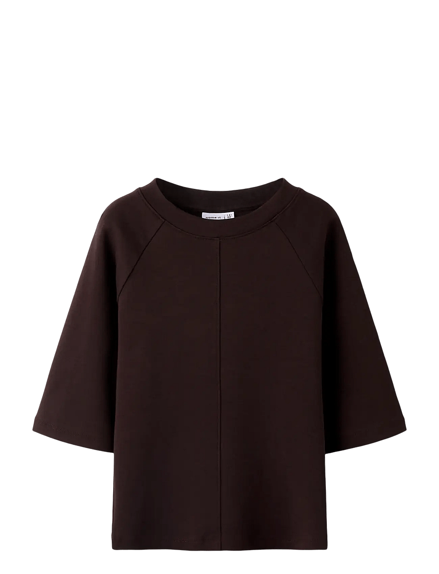 name it - NKFSASSA SS SLIM TOP - kortærmede t-shirts - mole - 1