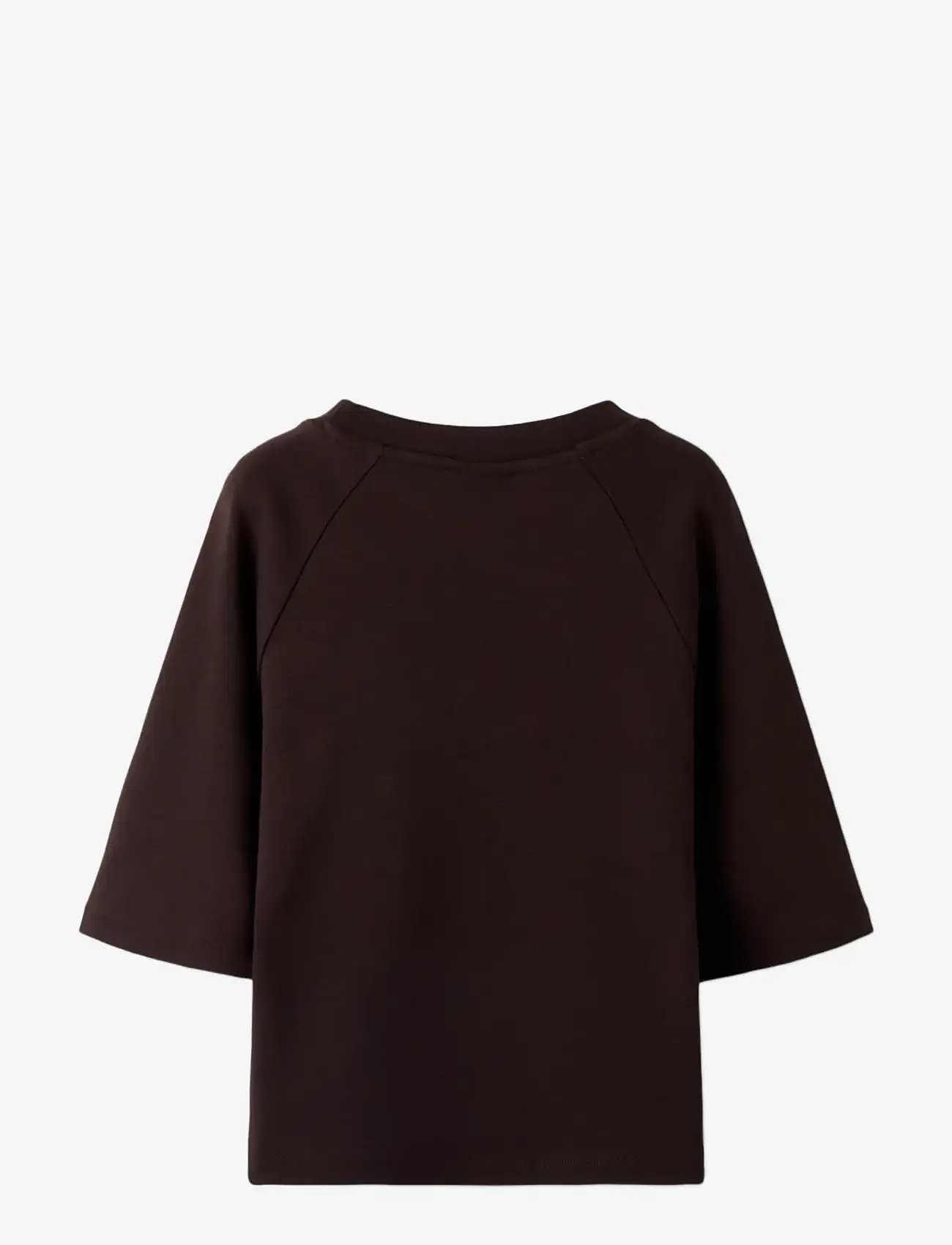name it - NKFSASSA SS SLIM TOP - kortærmede t-shirts - mole - 2