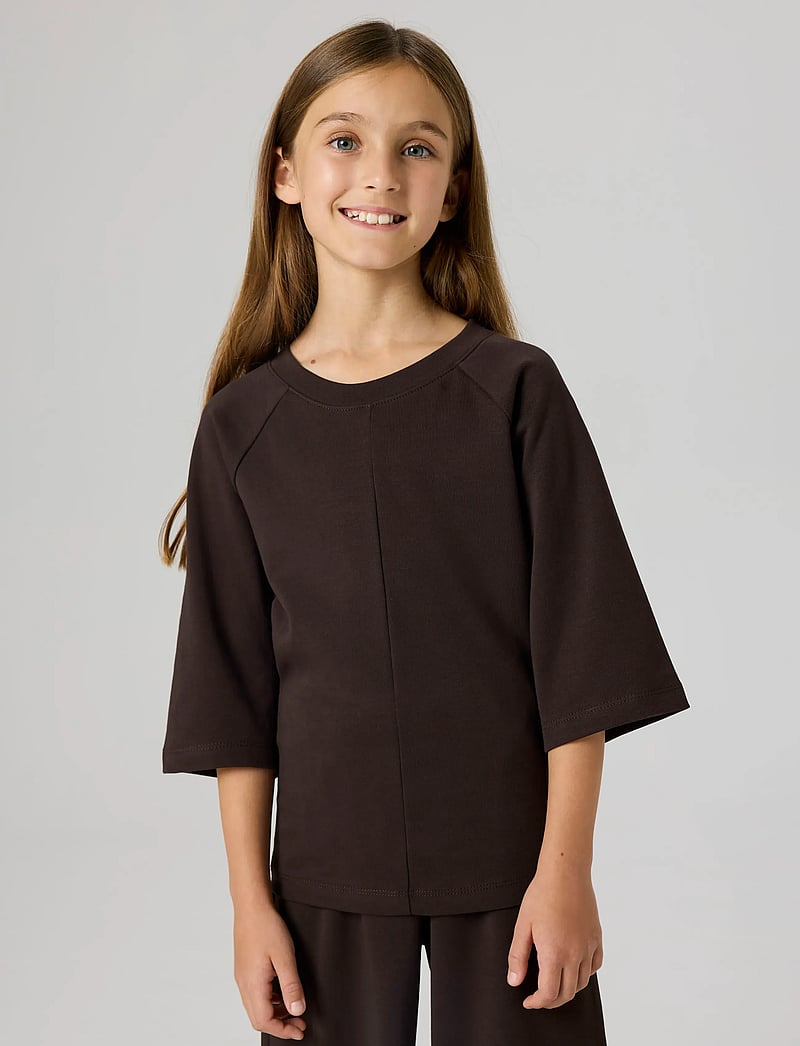 name it - NKFSASSA SS SLIM TOP - kortærmede t-shirts - mole - 5