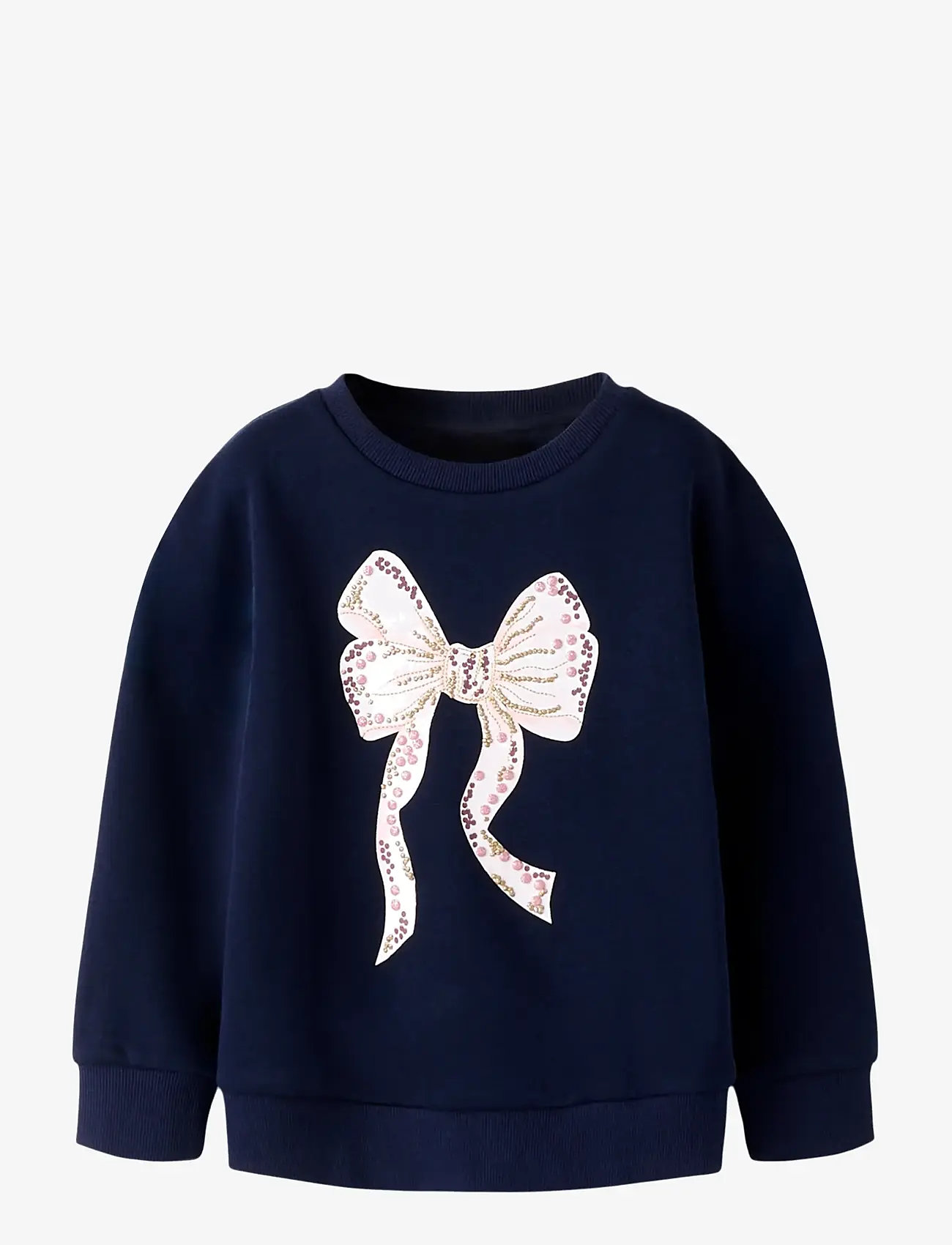 name it - NMFTARINA LS NREG SWE BRU - sweatshirts - navy blazer - 0