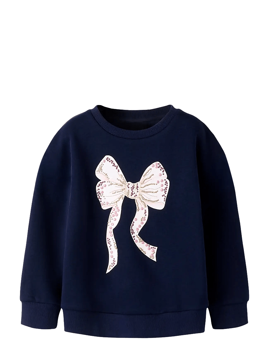 name it - NMFTARINA LS NREG SWE BRU - joggingpeysur - navy blazer - 0