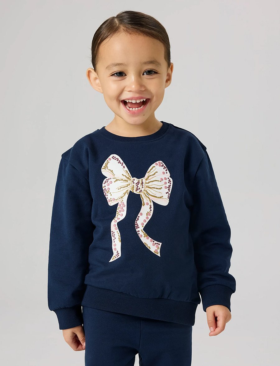 name it - NMFTARINA LS NREG SWE BRU - joggingpeysur - navy blazer - 3