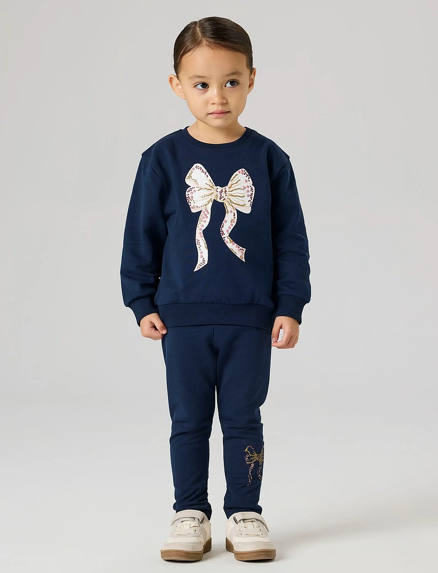 name it - NMFTARINAS LEGGING BRU - leggings - navy blazer - 2