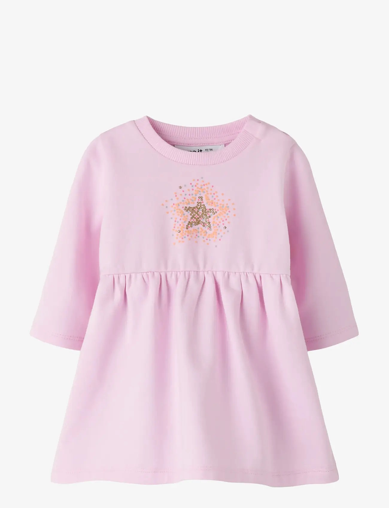 name it - NBFTARINA LS DRESS SWE BRU - pirouette - 0