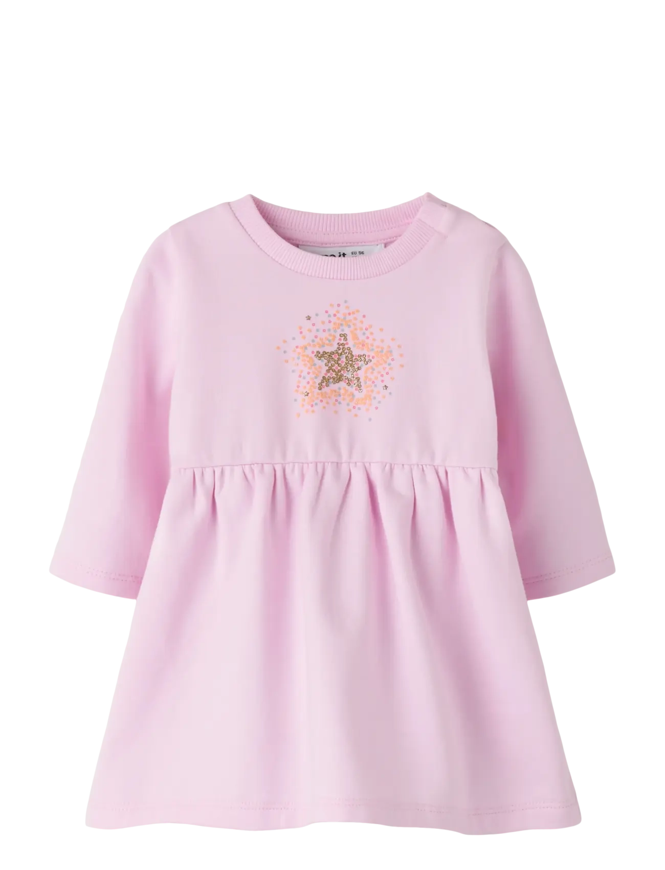 name it NBFTARINA LS DRESS SWE BRU - Dresses & skirts - PIROUETTE / pink/rose