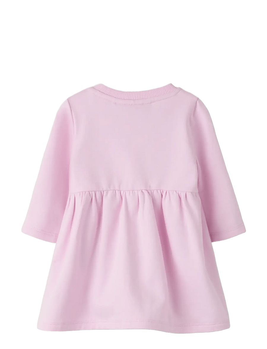 name it - NBFTARINA LS DRESS SWE BRU - langärmelige babykleider - pirouette - 1