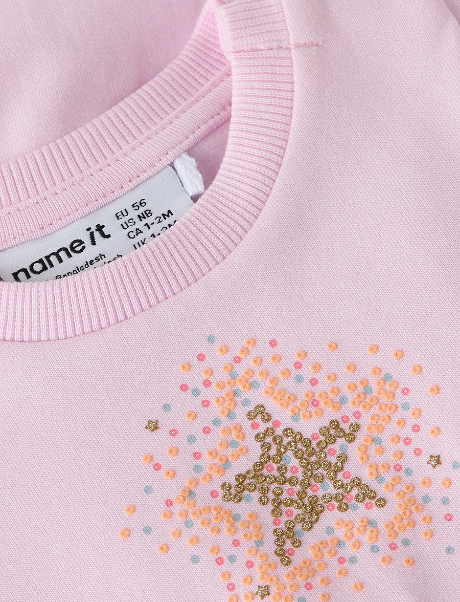 name it - NBFTARINA LS DRESS SWE BRU - langärmelige babykleider - pirouette - 2