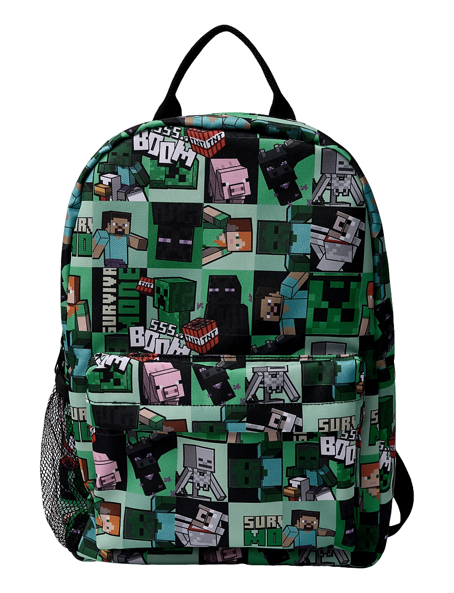 name it - NKMJONK MINECRAFT BACKPACK BFU - seljakotid - black - 0