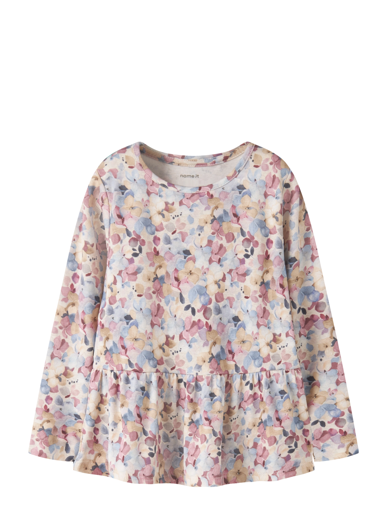 name it NMFNADENA LS TOP - Toppar & T-shirts - PEYOTE MELANGE / beige