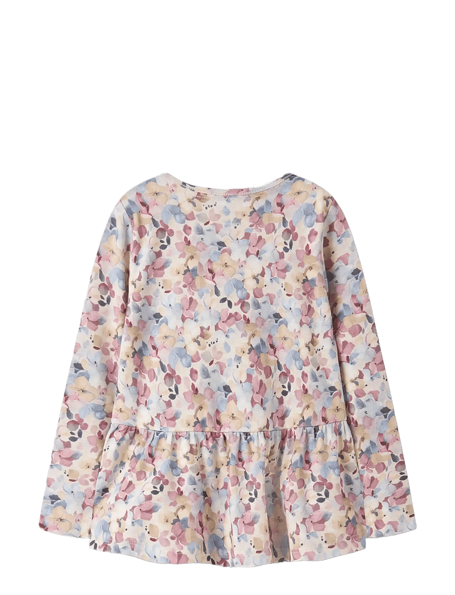 name it - NMFNADENA LS TOP - långärmade t-shirts - peyote melange - 1