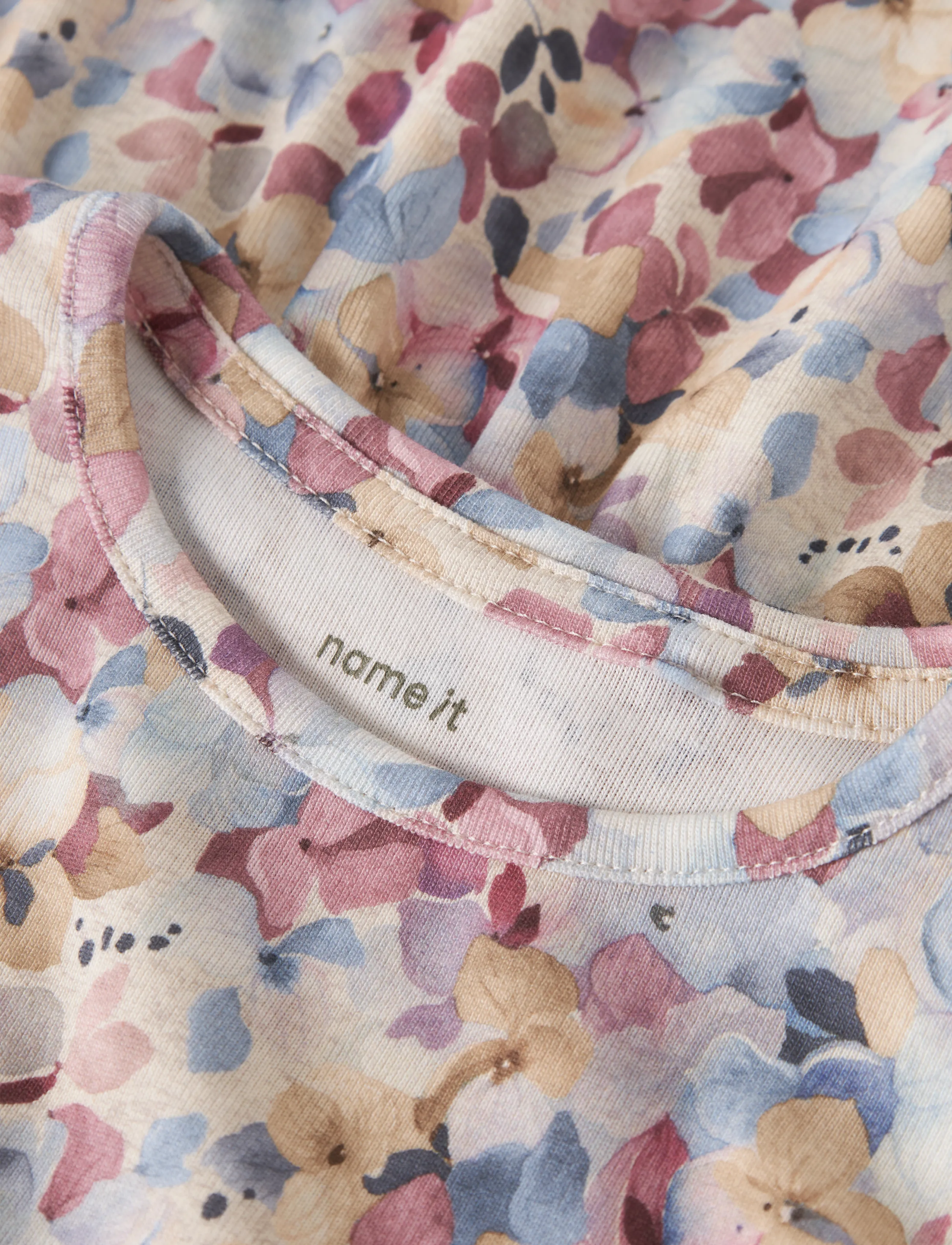 name it - NMFNADENA LS TOP - långärmade t-shirts - peyote melange - 2