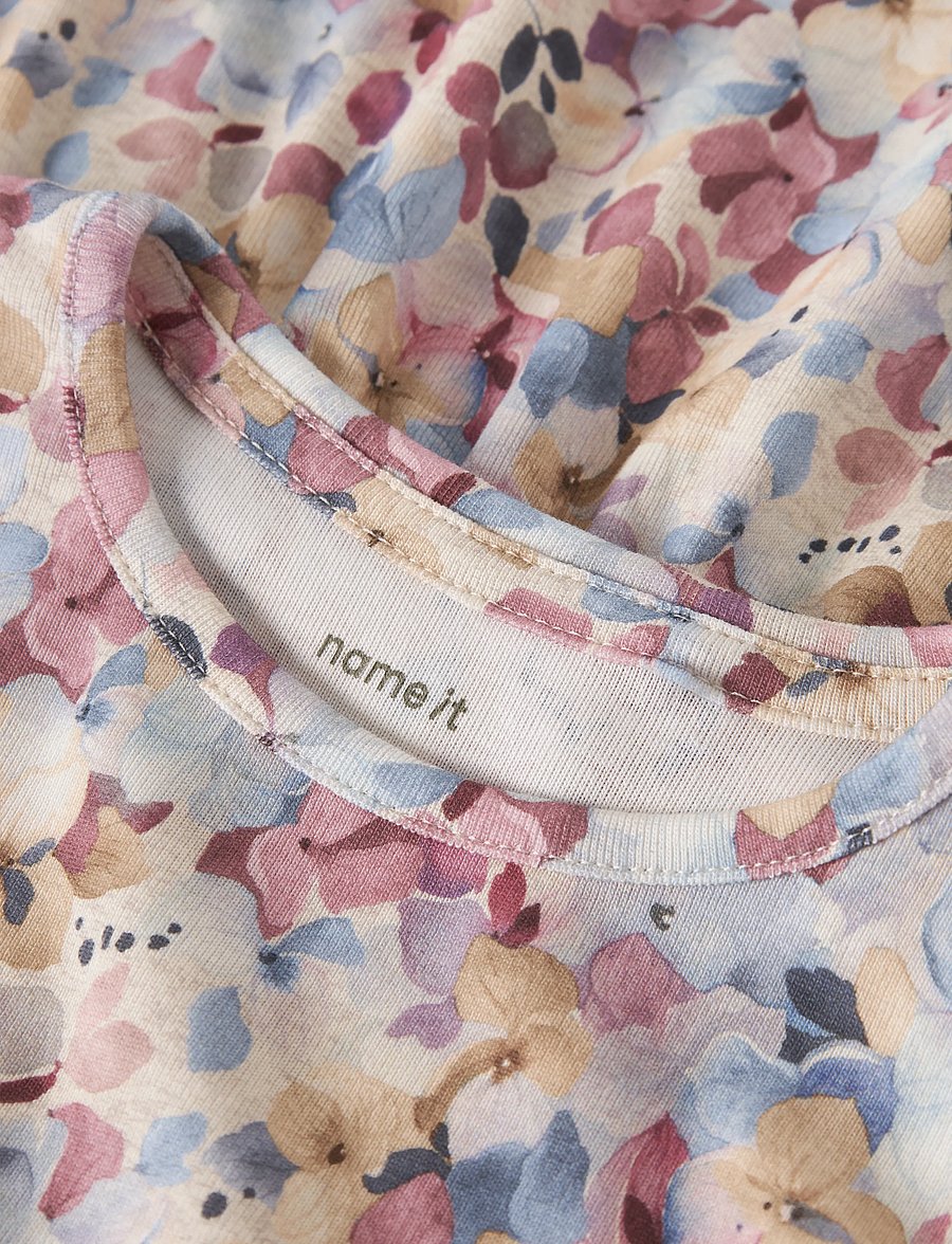 name it - NMFNADENA LS TOP - långärmade t-shirts - peyote melange - 2