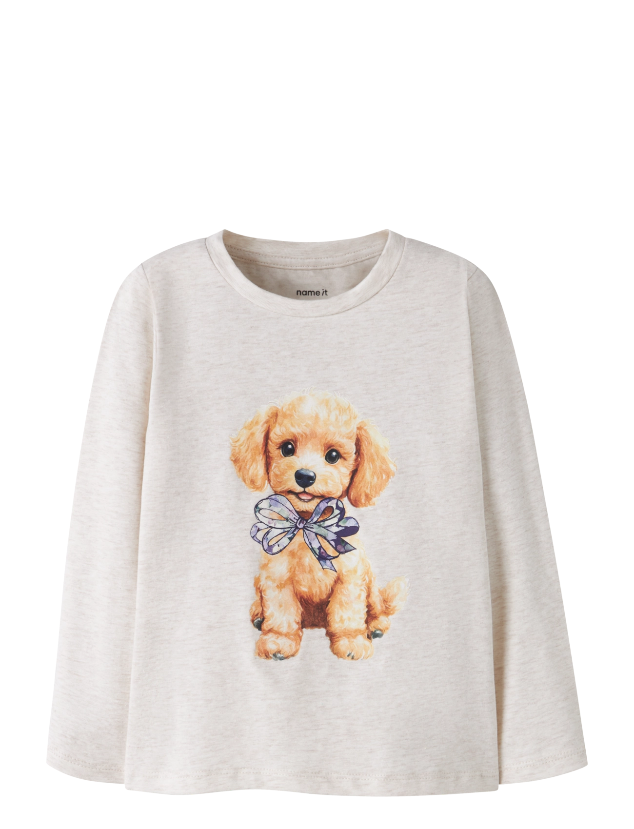 name it NMFNISSO LS TOP BOX - Toppar & T-shirts - PEYOTE MELANGE / beige