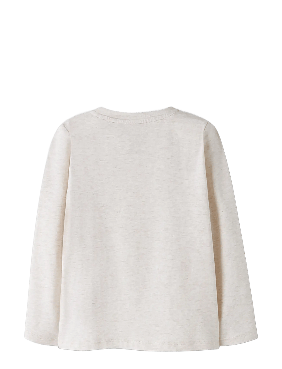 name it - NMFNISSO LS TOP BOX - långärmade t-shirts - peyote melange - 1