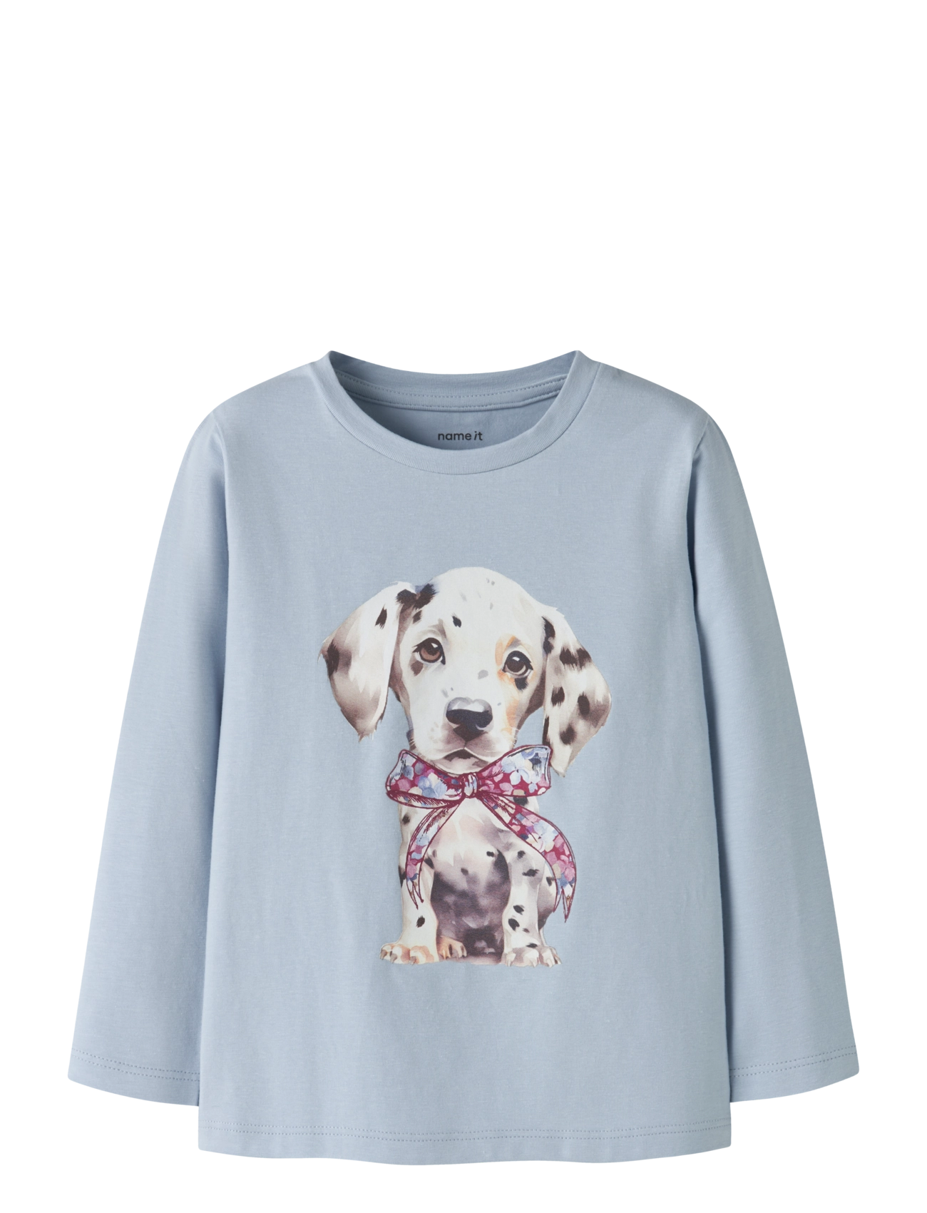 name it - NMFNISSO LS TOP BOX - långärmade t-shirts - subdued blue - 0