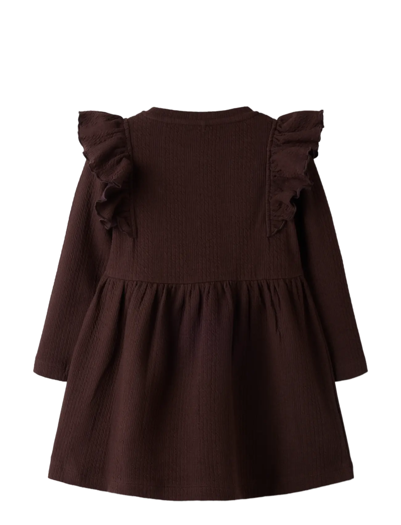 name it - NMFNOLE LS DRESS - langärmelige babykleider - chocolate plum - 1