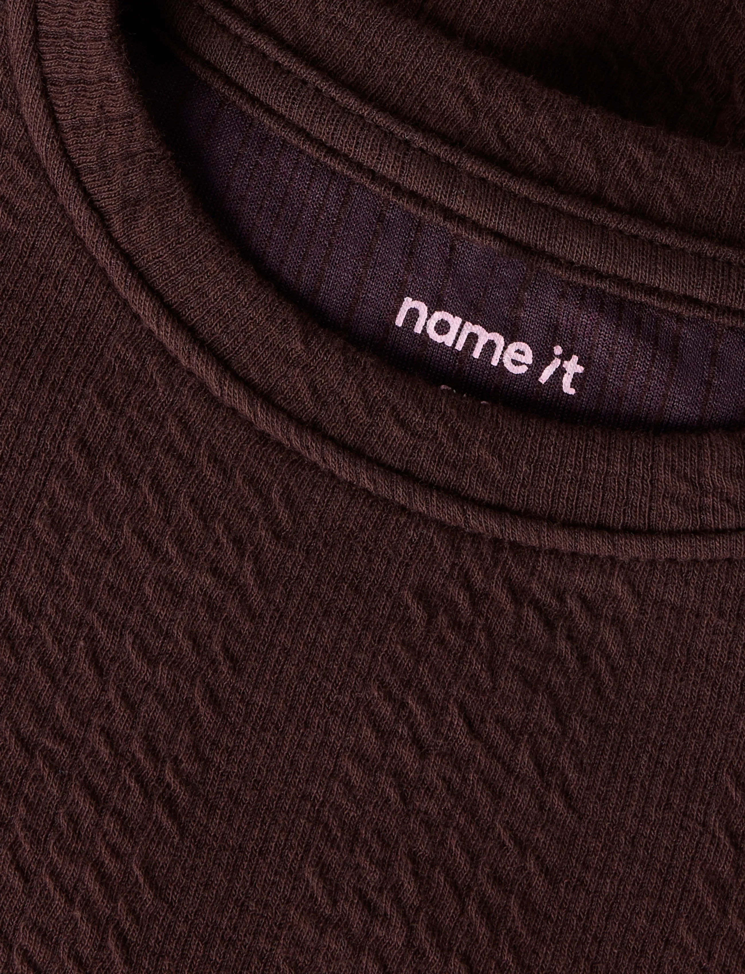 name it - NMFNOLE LS DRESS - langärmelige babykleider - chocolate plum - 2
