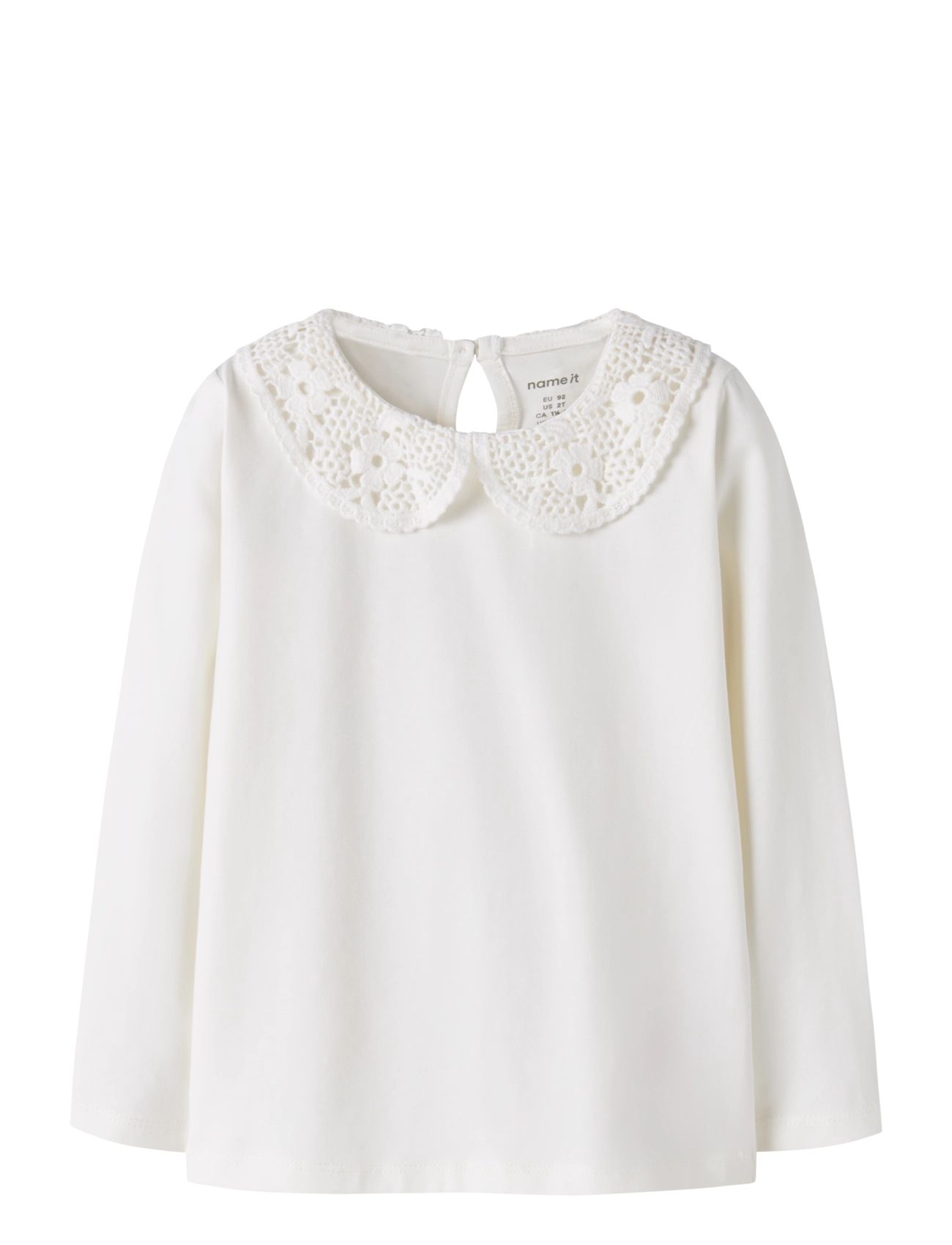 name it NMFNUS LS TOP - Toppar & T-shirts - CLOUD DANCER / cream