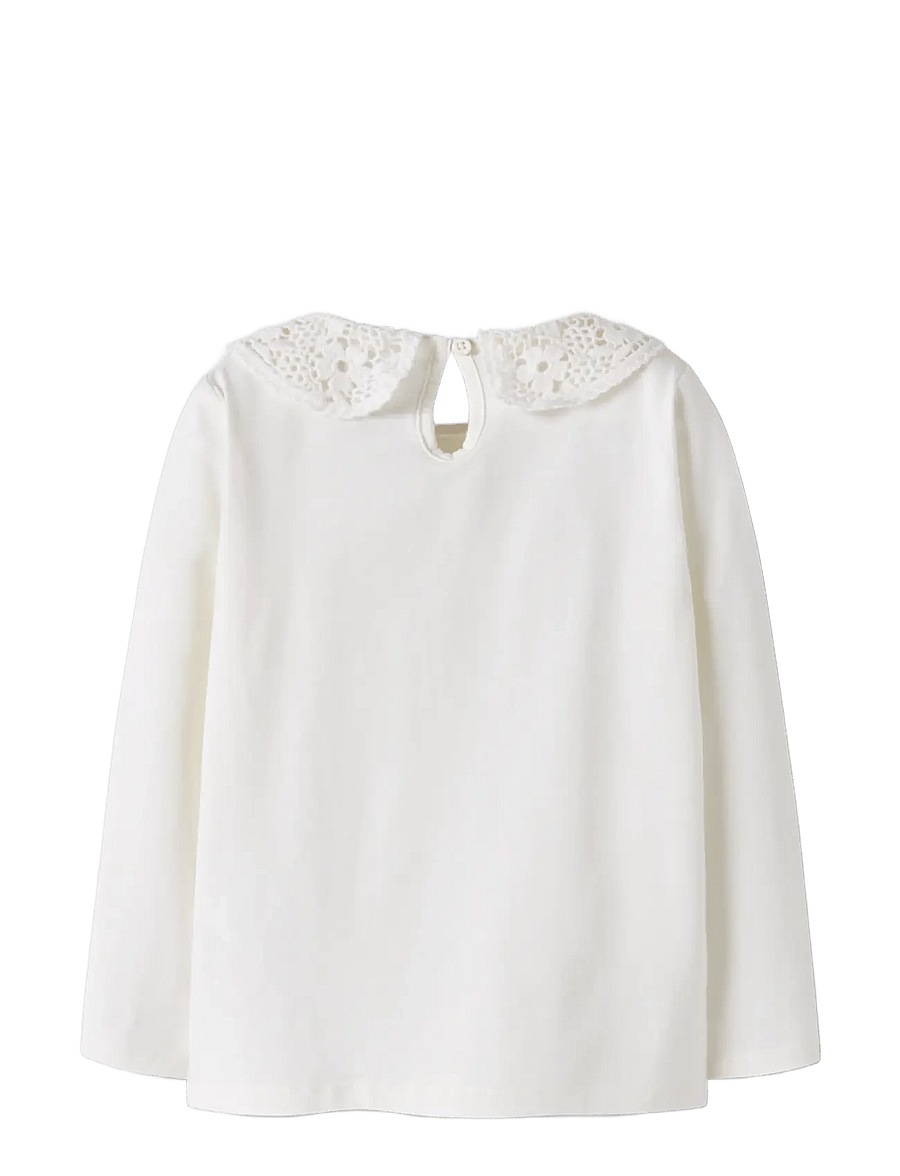 name it - NMFNUS LS TOP - långärmade t-shirts - cloud dancer - 1