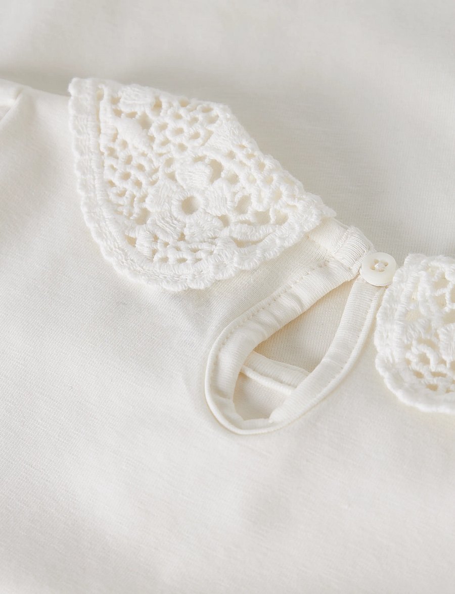 name it - NMFNUS LS TOP - långärmade t-shirts - cloud dancer - 2