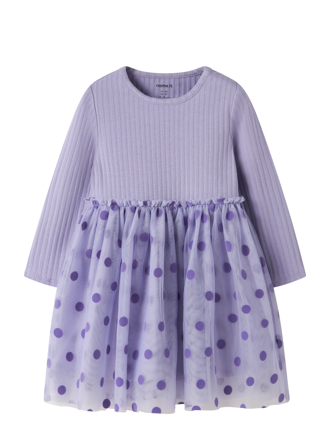 name it NMFNAGINA LS TULLE DRESS - Kleider - HEIRLOOM LILAC / purple