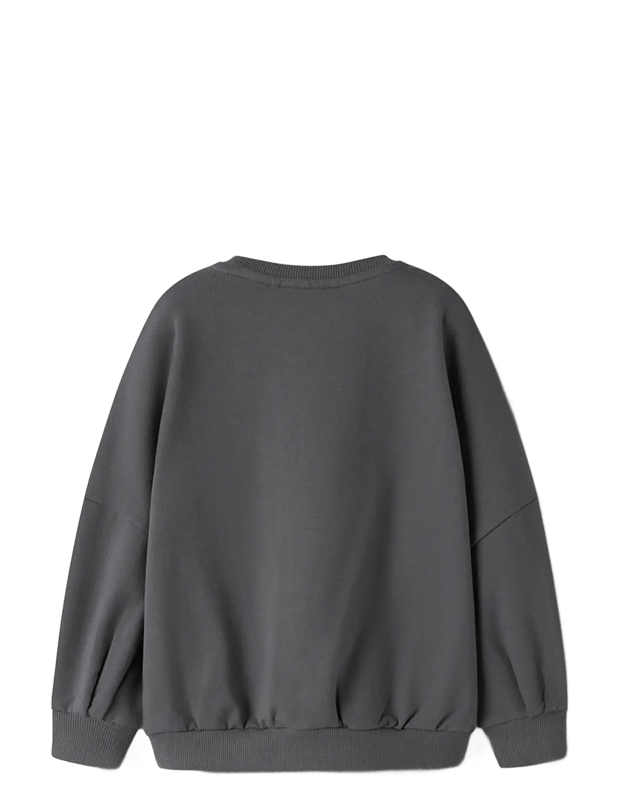 name it - NMFNALAS LS LONG SWEAT BRU - iron gate - 1