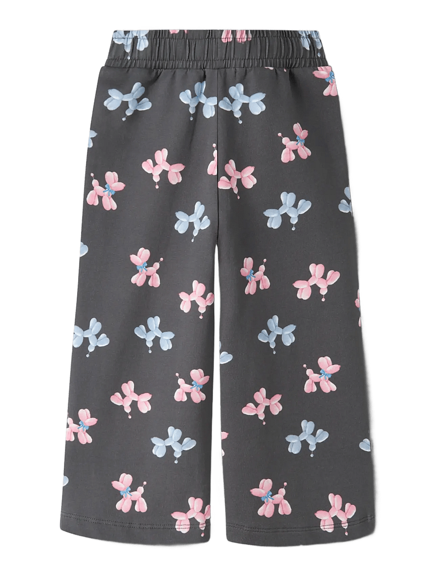 name it - NMFNALAS WIDE SWEAT PANT BRU - iron gate - 1