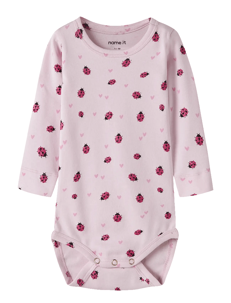 name it - NBFHALINE LS XSL BODY - langærmede heldragter - cradle pink - 0