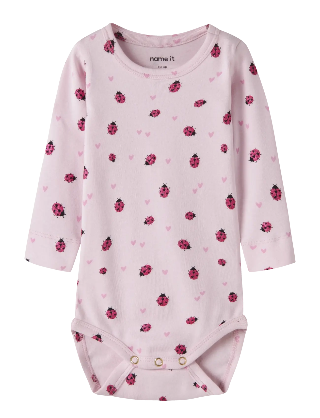 name it NBFHALINE LS XSL BODY - Långärmade bodysuits - CRADLE PINK / pink/rose
