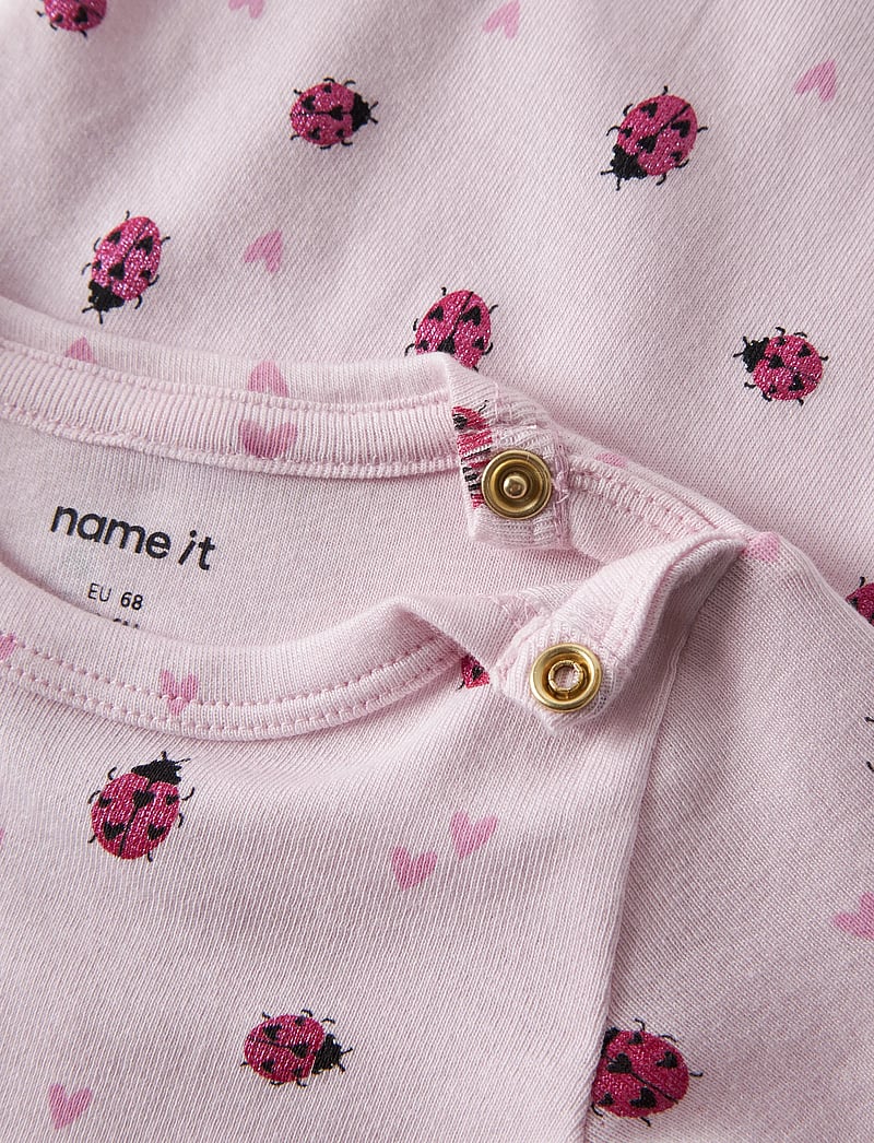 name it - NBFHALINE LS XSL BODY - langærmede heldragter - cradle pink - 3